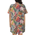 thumbnail image 3 of Rocae Tropical Fruit for Two Piece Sleepwear Pajamas Sets for Women Soft Short-Sleeved Pjs with Lounge Shorts Large, 3 of 9