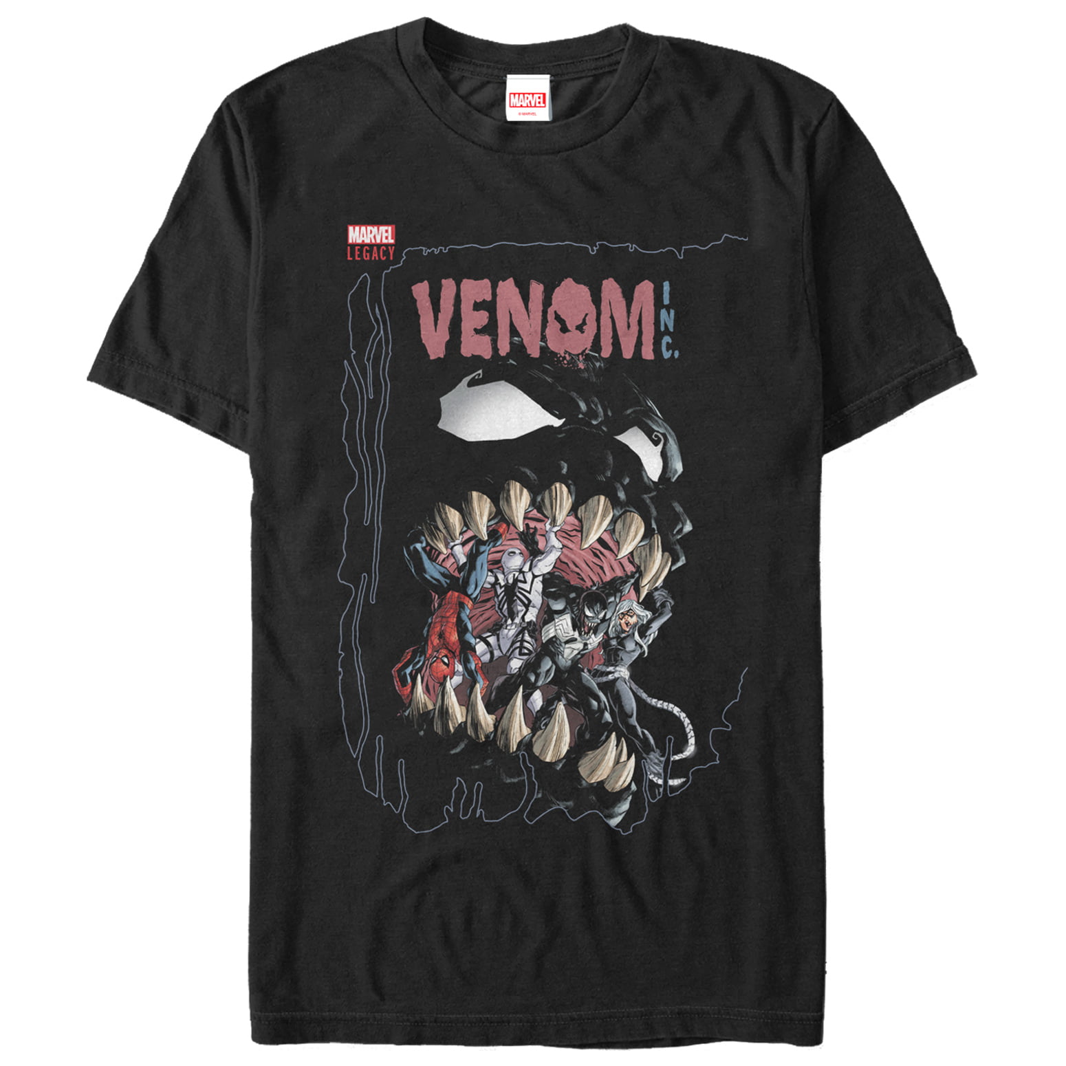 Marvel Men's Legacy Venom Teeth T-Shirt - Walmart.com