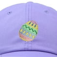 thumbnail image 2 of DALIX Elegant Colorful Egg Easter Hat Womens Embroidered Baseball Cap in Lavender, 2 of 6