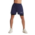thumbnail image 1 of TRKIYQC Hombres Verano Casual Secado rápido Sport Running Shorts con Capa Interna,Letras Estampadas Cintura Elástica Cordón Pantalones Deportivos con Bolsillos para Gimnasio,Jogger,Entrenamiento TRKIYQC casual, 1 of 8