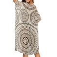thumbnail image 4 of HELLHERO Floral Dragonfly Women's Kimono Coverup High Quality Fabrics Long Free Size Bathing Suit Cover Up for Womens, 4 of 6