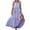 Light Purple, variant on Sundresses for Women Maxi Sleeveless Halter Tie Back Ruffle Tiered Maxi Beach Built in Bra Dress Flowy Pleated Dresses Light Purple L