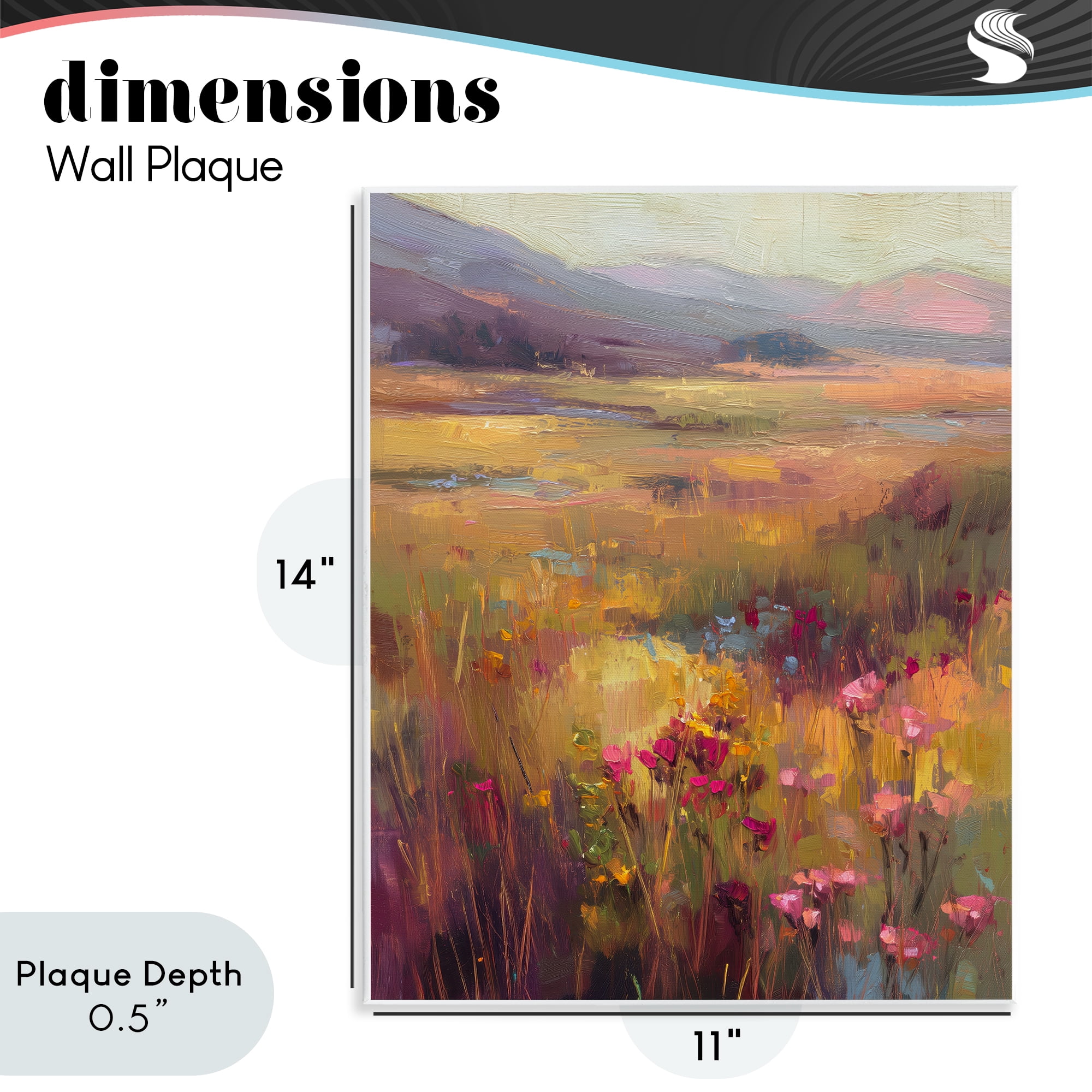 Stupell Industries Golden Waves Of Grass Wall Plaque Art, design by Svetlana Aleynikova