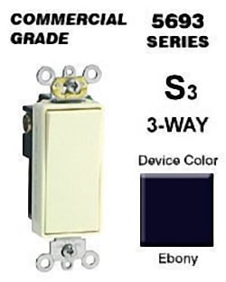 Leviton 5693-2w 15 Amp 3-way Decora Rocker Switch Commercial White for sale online 
