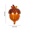thumbnail image 3 of Home99 Happy Thanksgiving Aluminum Foil Balloons, Maple Pinecone Pumpkin Party Decorations, Self-Inflatable Balloons for Festive Celebrations, 3 of 6