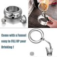 thumbnail image 2 of Flask Bangle Bracelet New Scale Whiskey Flask With Crystal Lid, 2 of 5