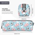 thumbnail image 3 of Fotbe Cute Panda Flying in the Sky Pattern Leather Pencil Case, Pencil Pouch with Durable Zipper, Compact and Stylish Organizer for Stationery, Art Supplies, Travel Essentials, 3 of 7