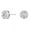 White Gold, variant on Nova 18k Rose Gold Plated Cluster Stud Earrings with Simulated Diamonds Crystals for Women