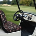 thumbnail image 6 of Pzuqiu Christmas Candy Cane 2-Piece Golf Cart Seat Covers - Breathable Washable Protective Set for Most 2-Seater Golf Carts, 6 of 10