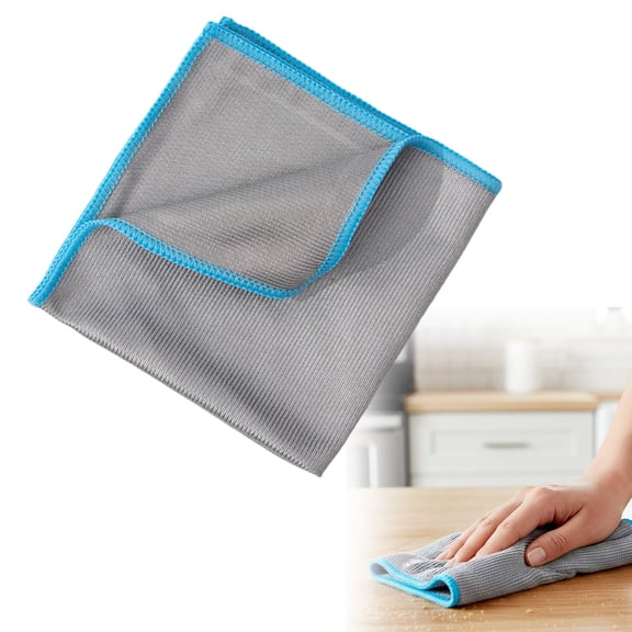 Glass Cleaning Cloth Microfiber Streak Free Lint Free Dish Rags, Microfiber Glass Polishing Cloth Towels for House Glasses Window Stainless Steel Bradem