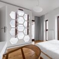 thumbnail image 4 of Laklulu Pegatinas de pared de espejo l para dormitorio, sala de estar, material acrílico 3D, decoración de pared DIY, 4 of 6