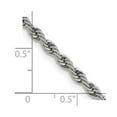 thumbnail image 2 of Stainless Steel Polished Fancy Lobster Closure 4.0mm Rope Chain Necklace 24 Inch Chain Necklace for Women and Men, 2 of 2