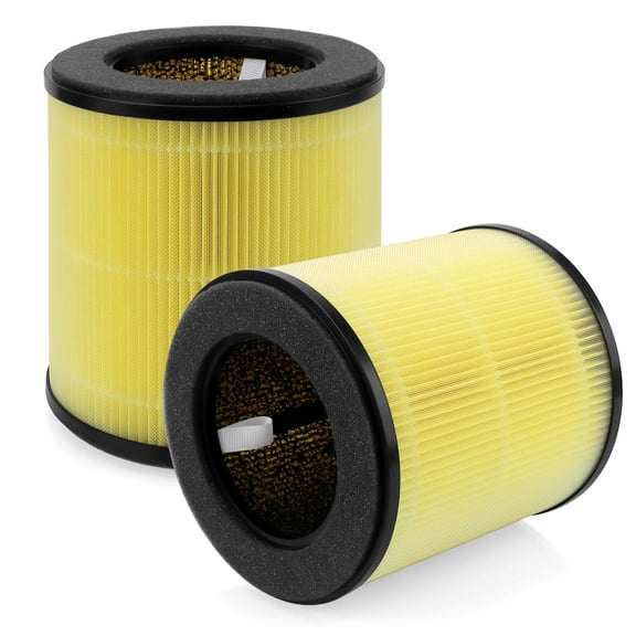 AMI PARTS B-D02L Air Filter Replacement for MOOKA and KOIOS B-D02L Air Purifier, 3-in-1 True Hepa Activated Carbon Filter
