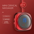 thumbnail image 6 of Mini Neck Hanging Massager, 3 Gears Temperature, 19 Strength Levels, Hot Compress Cervical Massage Machine, USB Charging, Portable, for Travel Work, 6 of 9