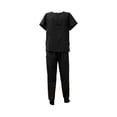 thumbnail image 2 of Conjunto médico femenino Yuyangstore lavable a máquina transpirable duradero negro, 2 of 8