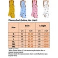 thumbnail image 2 of Frontwalk Women Tank Dress Sleeveless Long Maxi Dresses Butterfly Print Summer Beach Sundress Party Hawaiian V Neck Sexy Dress White 4XL, 2 of 2