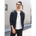 thumbnail image 5 of Colsmile Men's Bomber Jacket, Casual Lightweight Zip Up Varsity Jacket, Fashion Outerwear for Men, 5 of 9