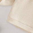 thumbnail image 6 of Gubotare Baby Boy Outfit Newborn Baby Boy Summer Outfit Set Letter Embroidery Crew Neck Romper Jumpsuits Shorts Cute Infant Waffle Clothes 0 3 6 9 12 18 24 Months,Beige, 6 of 8