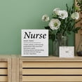 thumbnail image 4 of Zomyto 5"x5" Nurse Definition Decorative Wooden Box Sign Wood Block Plaque Desk Decor Home Office Shelf or Wall Display, 4 of 5