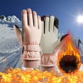 thumbnail image 1 of Xihbxyly Guantes de Invierno, Resistentes Al Viento y Al Frío, Diseño de Palma Antideslizante, Forro Cálido de Terciopelo Ártico, Adecuados para Conducir, Ciclismo, Senderismo, Esquí y Actividades Al, 1 of 4