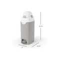 thumbnail image 2 of Foundations Hands Free Medium Diaper Pail with Airtight Lid - Durable & Odorless Diaper Disposal, Holds up to 45 Newborn Diapers, Refill With Any Bags - Gray, 2 of 7