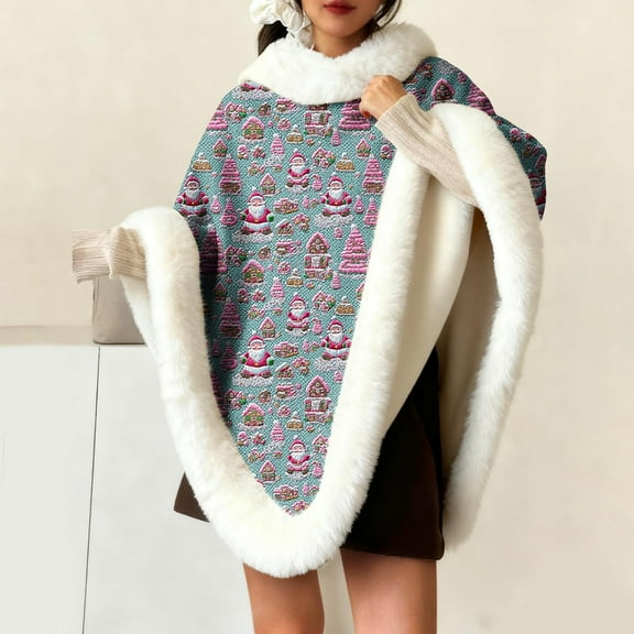 Festive Cozy Women's Fleece Christmas Pajamas - Ultra-Soft High Neck Loungewear