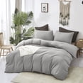 thumbnail image 2 of Cottonight Silver Grey Comforter Set Queen - Soft Breathable Modern Bedding with 2 Pillowcases, Lightweight and Durable, Perfect for Adults, Teens, and All Seasons, 2 of 5