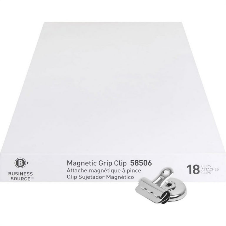 Business Source Magnetic Grip Clips Pack - No. 1 - 1.3 Business Source Magnetic Grip Clips Pack - No. 1 - 1.3