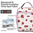 thumbnail image 2 of Ladybird Insulated Lunch Box Student Reusable Lunch Tote Bag Lightweight Cooler Tote Bag School Beach, 2 of 6