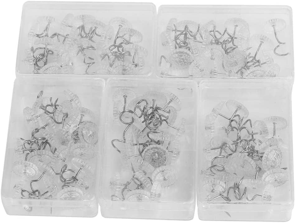 Clear Heads Twist Pins, 400Pcs Upholstery Twist Pins with Clear Heads