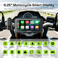 thumbnail image 3 of Aoocci C6 Pro 6.25" Dual 1080P Motorcycle Dash Cam, GPS Navigation Screen, Wireless CarPlay & Android Auto, Tire Pressure Monitor Sensor TPMS, IP67, 3 of 13