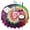 Colorful Tie Dye-2, variant on Colorful Tie Dye Pattern Round Tablecloth 60"x60",Wrinkle Wipeable Table Cloth for Kitchen Dining Room Picnic Patio Party