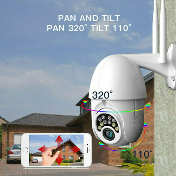 1080P Outdoor PTZ WiFi Security Camera, Wireless Surveillance CCTV IP  Camera,Dual Antenna,IP66 Waterproof,100ft Night Vision
