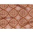 thumbnail image 5 of oneOone Rayon Orange Fabric Floral & Tiles Moroccan Craft Projects Decor Fabric Printed By The Yard 56 Inch Wide, 5 of 5