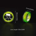 thumbnail image 3 of Fly Fishing Line 164ft Tear Resistant 20/30LB Backing Line Fishing Accessories Durable Polyester Braided Fishing Line Yellow Black 30LB, 3 of 4