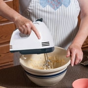 Handmixer Electric Handheld,Speed Portable Kitchen Mixer Electric with 4 Stainless Steel Accessories Whisk, Food Beater for Whipping Mixing Cookies Cakes,Cooking,Baking