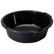 Midwest Can 6360 6 qt. Round Drain Pan, Black