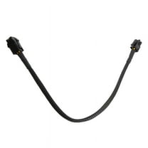 Sleeved ATX 4 Pin P4 Male to Female CPU Power Extension Cable Black