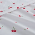 thumbnail image 4 of Poppy & Fritz Cherries Cotton Percale Twin XL Sheet Set, 4 of 8