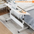 thumbnail image 6 of Rolling Desk Adjustable Height,Portable Laptop Desks,Small Standing Desk with Wheels for Home Office, 6 of 6