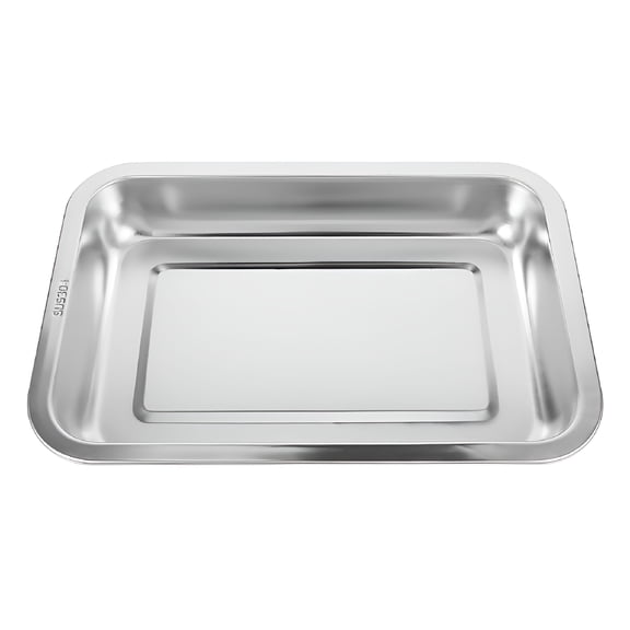 ACDANC Large Rectangular Cat Litter Box Stainless Steel Litter Box Low Edge Open Cat Litter Box