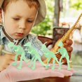 thumbnail image 4 of Luminous Dinosaur Model Toys Sturdy 12pcs Ornament Gift For Kid, 4 of 7