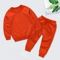 thumbnail image 2 of enyan Boys 2-Piece Jersey Set, Long Sleeve Active Mesh T-Shirt & Jogger Pants Bundle for Kids Outfits For Boys Orange,11-12 Years, 2 of 6