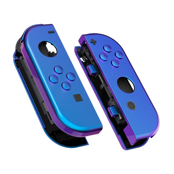 Chameleon Purple Blue Housing w/Colorful Buttons Replacement Shell for Nintendo Switch/OLED Joycon