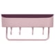 thumbnail image 2 of Organizador de Estante de Baño Macarena Sin Taladrar Ahorra Espacio con 5 Ganchos Rosado, 2 of 7
