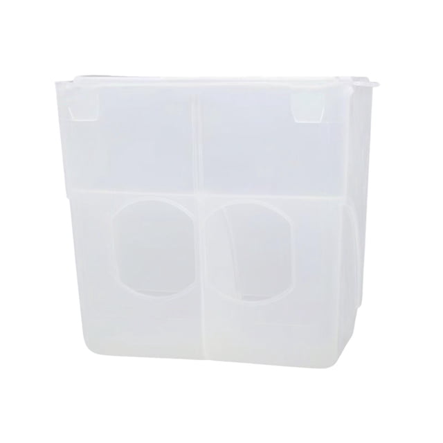 Comedero automático para pájaros, recipiente para comida, jaula para loros, accesorios para cacatúas, agapornis, pájaros pequeños y medianos, canarios doble agujero