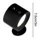 thumbnail image 3 of Paquete de 2 lámparas de pared magnéticas inteligentes | Luz nocturna LED recargable por USB | Temperatura de tres colores | Luminaria interior regulable con control remoto | Rotación de 360°, 3 of 9