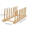 thumbnail image 4 of Égouttoir de Cuisine en Bambou Multifonction pour Vaisselle, Support de Rangement, 4 of 9