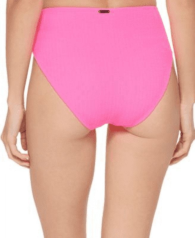 DKNY Womens Ribbed High-Waist Swim Bottom Separates