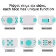 thumbnail image 4 of Anillo de descompresión Fidget Cube, juguete para ansiedad, color verde claro, 4 of 5